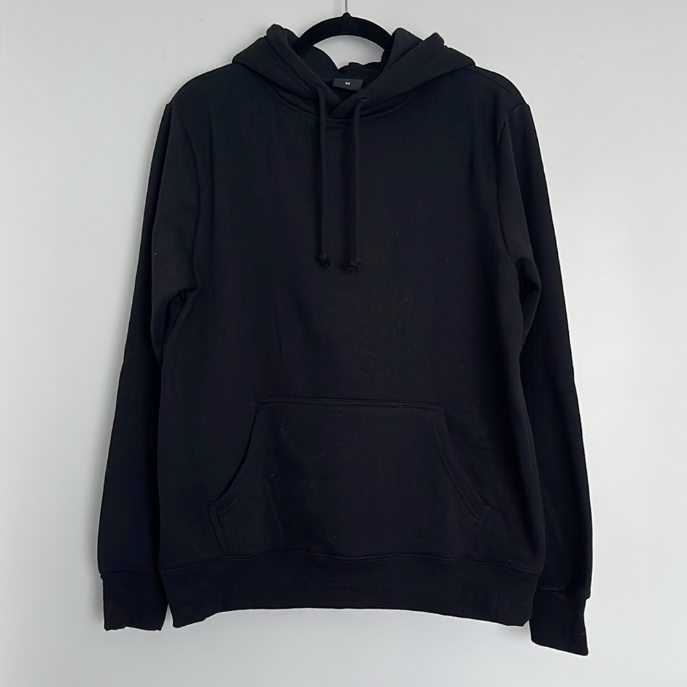Fox Men's Black Pullover Hoodie with Front Pocket